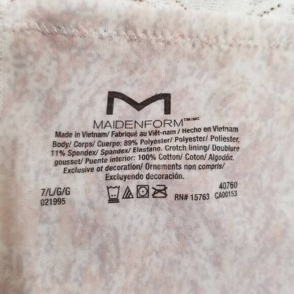 Maidenform Underwear 1 Boyshort‎ and 1 Lace Thong Size 7 Large - Picture 5 of 6